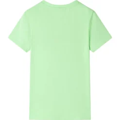 T-shirt til børn str. 128 neongrøn