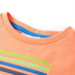 T-shirt til børn str. 128 neon-orange