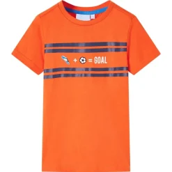 T-shirt til børn str. 116 orange