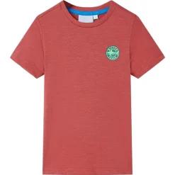T-shirt til børn str. 104 rød