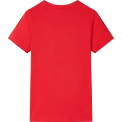 T-shirt til børn str. 104 rød