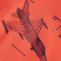 T-shirt til børn str. 128 rød