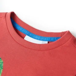 T-shirt til børn str. 128 rød