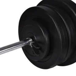 vægtstang + 2 håndvægte 60,5 kg