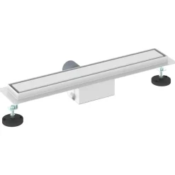 vidaXL 2 i 1 bruserafløb Sølv 50 cm Rustfrit Stål 304