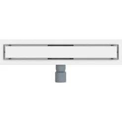 vidaXL 2 i 1 bruserafløb Sølv 50 cm Rustfrit Stål 304