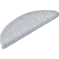 vidaXL 15 stk. trappemåtter 56 x 17 x 3 cm lysegrå