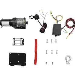 vidaXL 12 V elektrisk kranspil 1360 kg med monteringsplade og lederulle