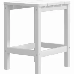 vidaXL Adirondack-havebord 38x38x46 HDPE hvid