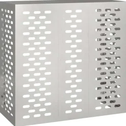 vidaXL Air Conditioner Cover Sølv 110 x 50 x 105 cm Rustfrit stål