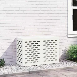 vidaXL Air Conditioner Cover Hvid 90 x 40 x 60 cm Stål