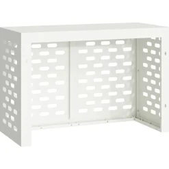 vidaXL Air Conditioner Cover Hvid 90 x 40 x 60 cm Stål