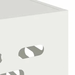 vidaXL Air Conditioner Cover Hvid 90 x 40 x 60 cm Stål