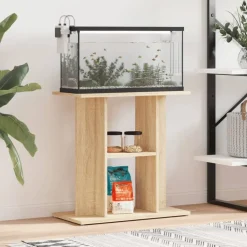 vidaXL akvariebord 60x30x60 cm konstrueret træ sonoma-eg