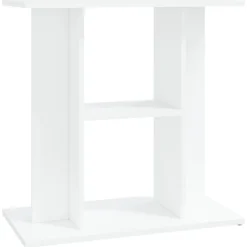 vidaXL akvariebord 60x30x60 cm konstrueret træ hvid