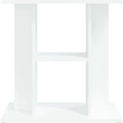 vidaXL akvariebord 60x30x60 cm konstrueret træ hvid