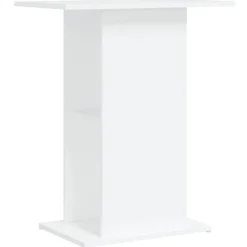 vidaXL akvariebord 60,5x36x72,5 cm konstrueret træ hvid