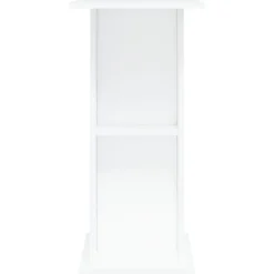 vidaXL akvariebord 60,5x36x72,5 cm konstrueret træ hvid