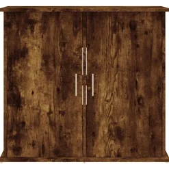 vidaXL akvariebord 81x36x73 cm konstrueret træ røget egetræsfarve