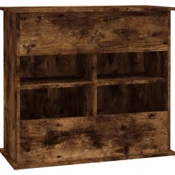 vidaXL akvariebord 81x36x73 cm konstrueret træ røget egetræsfarve