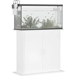 vidaXL akvariebord 81x36x73 cm konstrueret træ hvid