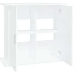 vidaXL akvariebord 81x36x73 cm konstrueret træ hvid