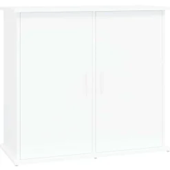 vidaXL akvariebord 81x36x73 cm konstrueret træ hvid
