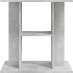 vidaXL akvariestativ betongrå 60x30x60 cm konstrueret træ