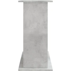 vidaXL akvariestativ betongrå 81x36x73 cm konstrueret træ