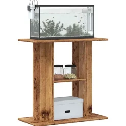 vidaXL akvariestativ gammelt træ 60x30x60 cm konstrueret træ