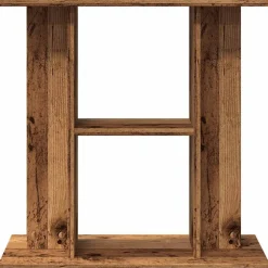 vidaXL akvariestativ gammelt træ 60x30x60 cm konstrueret træ