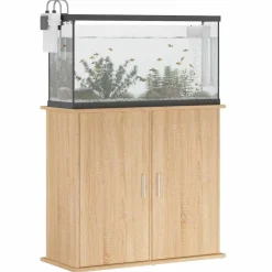 vidaXL akvariestativ Sonoma eg 81x36x73 cm konstrueret træ