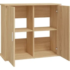 vidaXL akvariestativ Sonoma eg 81x36x73 cm konstrueret træ