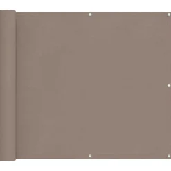 vidaXL Altan Skærm Gråbrun 100 x 700 cm Oxford stof