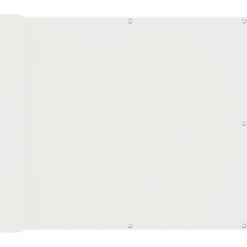 vidaXL Altan Skærm Hvid 100 x 700 cm Oxford stof