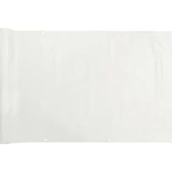 vidaXL altanafskærmning 300x75 cm PVC hvid