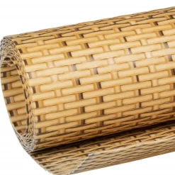 vidaXL altanafskærmning 300x80 cm polyrattan lysebrun