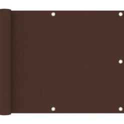 vidaXL altanafskærmning 75x300 cm oxfordstof brun