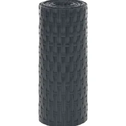 vidaXL altanafskærmninger 5 stk. 255x19 cm polyrattan antracitgrå