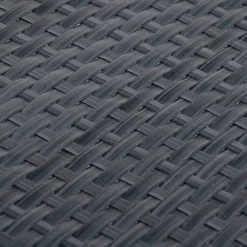 vidaXL altanafskærmninger 5 stk. 255x19 cm polyrattan antracitgrå