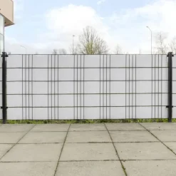 vidaXL altanafskærmninger 10 stk. 255x19 cm polyrattan hvid