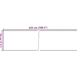 vidaXL altanafskærmninger 10 stk. 255x19 cm polyrattan hvid