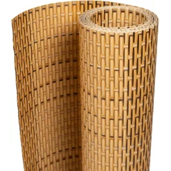 vidaXL altanafskærmninger 10 stk. 255x19 cm polyrattan lysebrun