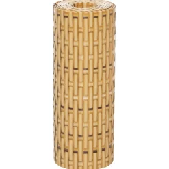 vidaXL altanafskærmninger 10 stk. 255x19 cm polyrattan lysebrun