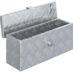 vidaXL aluminiumskasse 48,5 x 14 x 20 cm sølvfarvet