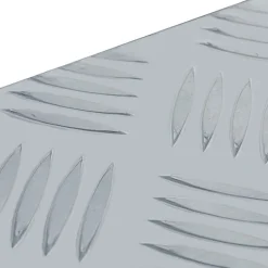 vidaXL aluminiumskasse 48,5 x 14 x 20 cm sølvfarvet
