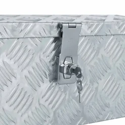 vidaXL aluminiumskasse 48,5 x 14 x 20 cm sølvfarvet
