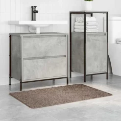 vidaXL Antiskrid Badmåtte Brun 60 x 90 cm PP