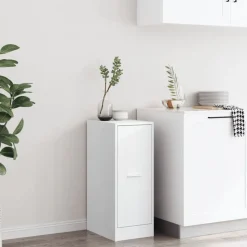 vidaXL apotekerskab hvid 30x41x77,5 cm konstrueret træ