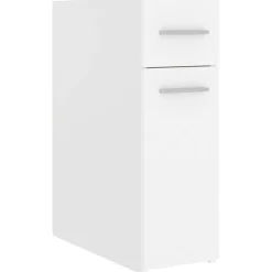 vidaXL apotekerskab 20x45,5x60 cm konstrueret træ hvid